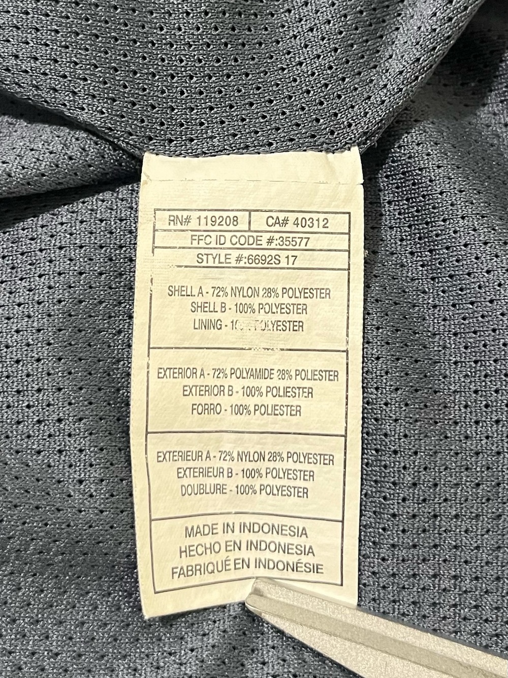 🪨 Adidas Hooded Windbreaker Jacket in Charcoal Gray | Men’s Sz XS - Picture 10 of 14